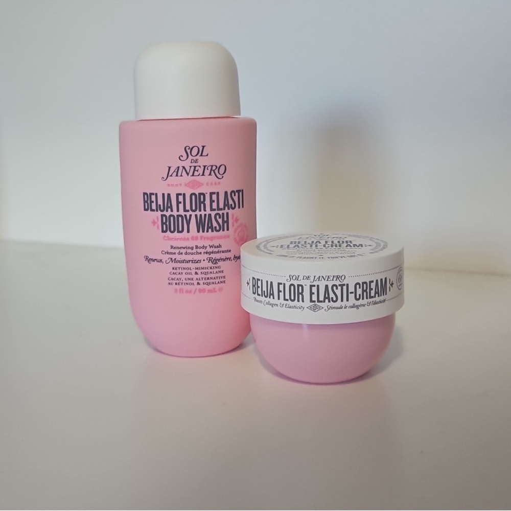 Sol de Janeiro Pink Body Wash and Cream Duo